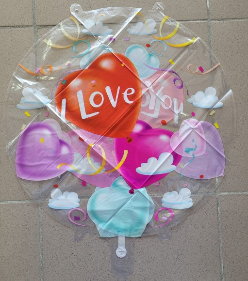 Balon folie I LOVE YOU transparent 45 cm [2]