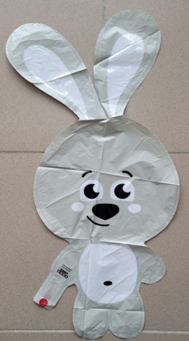 Balon folie iepure alb 45 x 63 cm [2]