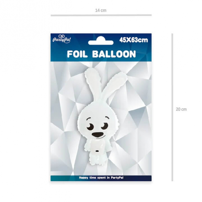 Balon folie iepure alb 45 x 63 cm [5]