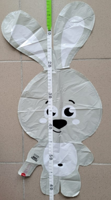Balon folie iepure alb 45 x 63 cm [3]