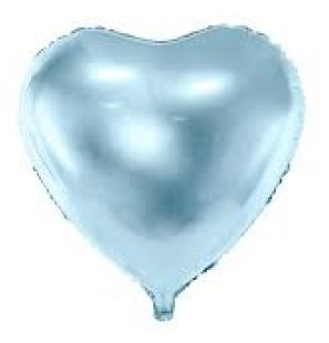 Balon folie inima albastra deschis 43 cm [1]