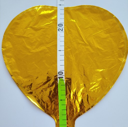 Balon folie inima aurie 24 cm [2]