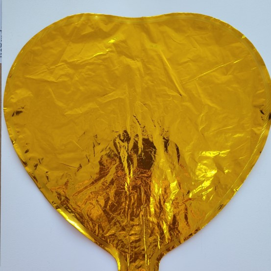 Balon folie inima aurie 24 cm [3]