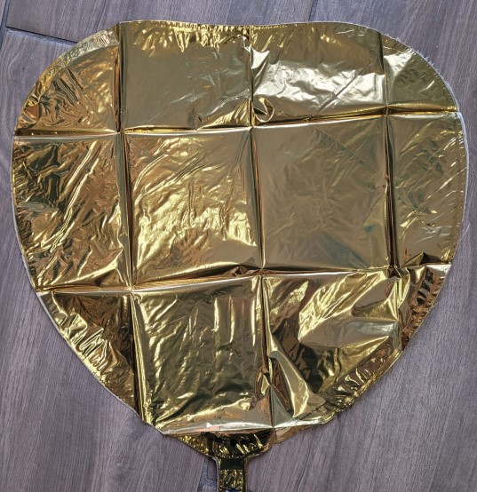 Balon folie Inima Auriu 45 cm [2]