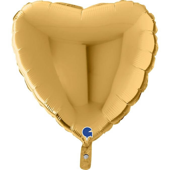 Balon folie inima auriu 56 cm [1]