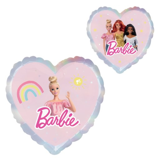 Balon folie inima Barbie 43 cm