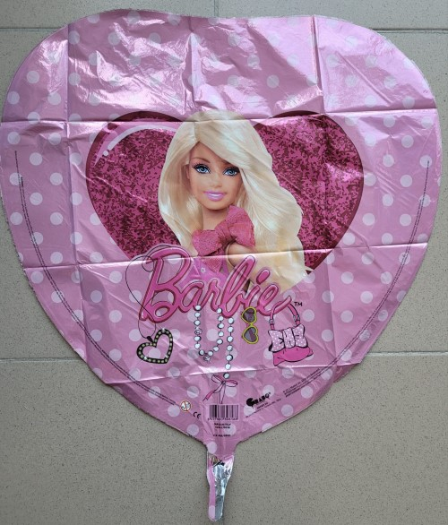 Balon folie inima Barbie bijuterii 43 cm [2]
