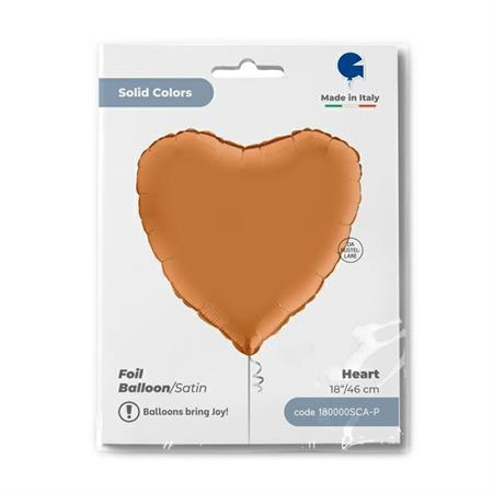 Balon folie inima caramel 46 cm [4]