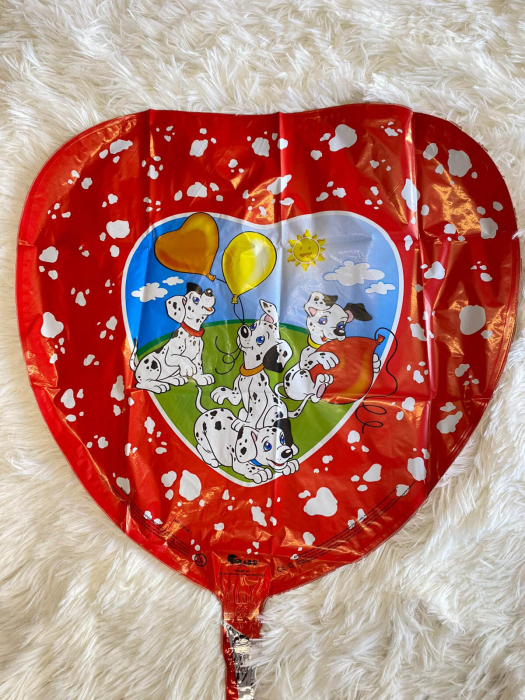 Balon folie inima catei dalmatieni 46 cm [2]
