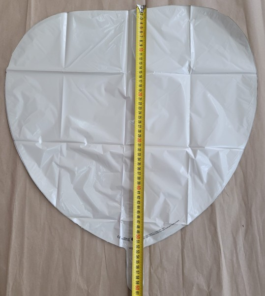Balon folie inima crem 56 cm [3]