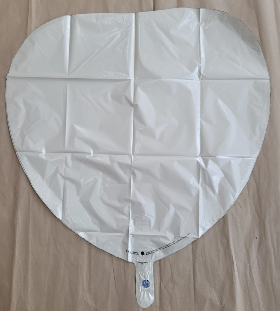 Balon folie inima crem 56 cm [2]