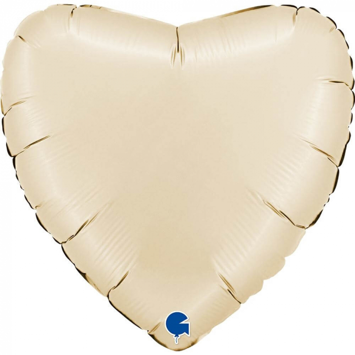 Balon folie inima crem 56 cm [1]