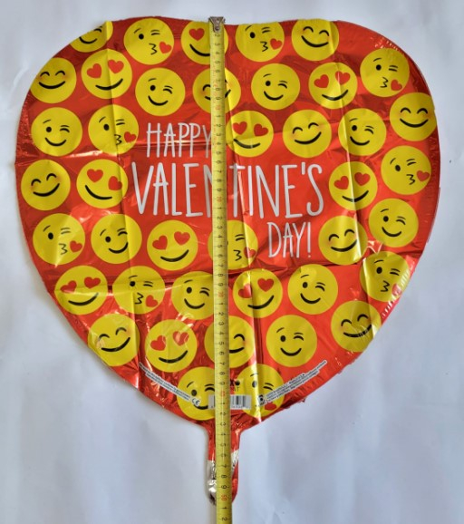 Balon folie inima emoji iubire Valentines 46 cm [3]