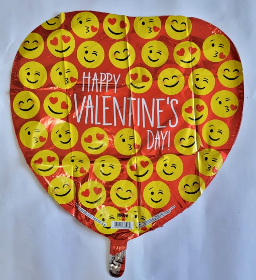 Balon folie inima emoji iubire Valentines 46 cm [2]