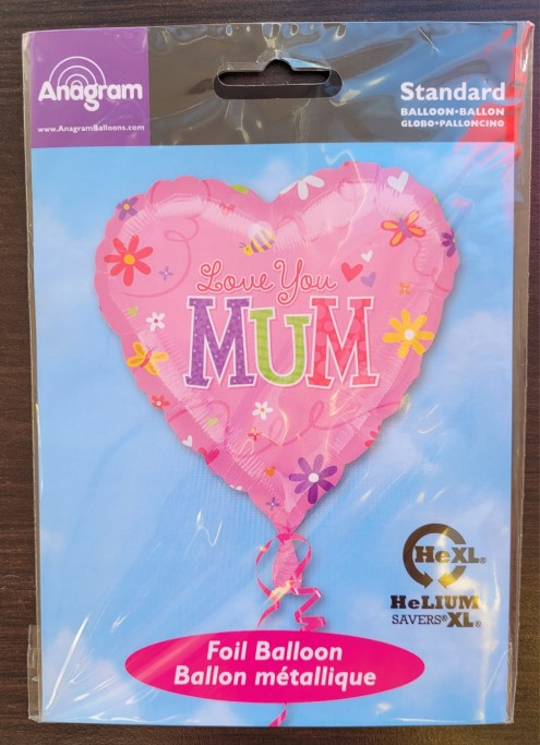 Balon folie inima LoveYou Mum 43 cm [4]