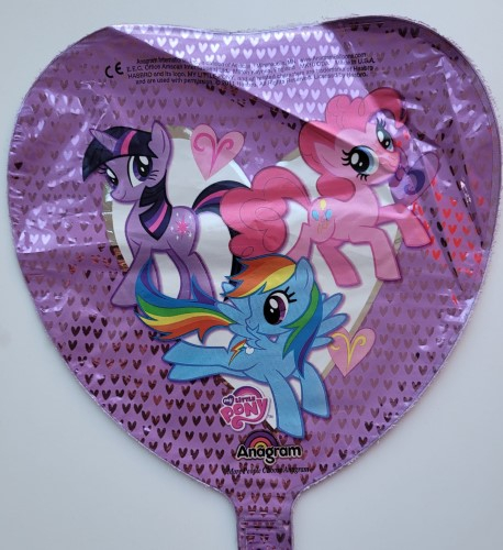 Balon folie inima mini figurina My Little Pony / Poney 22 cm [2]