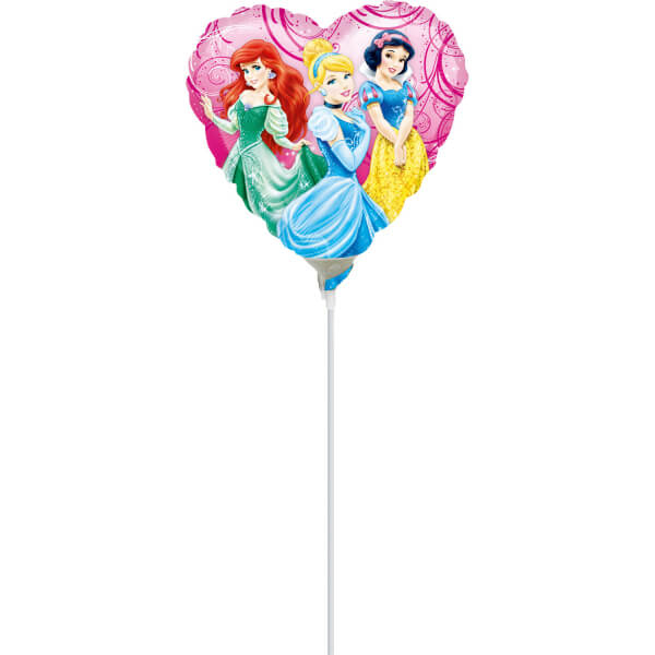 Balon folie inima mini figurina Printese Disney Disney Princess 22 cm