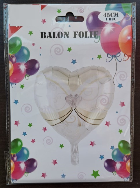 Balon folie inima mireasa nunta 45 cm [4]