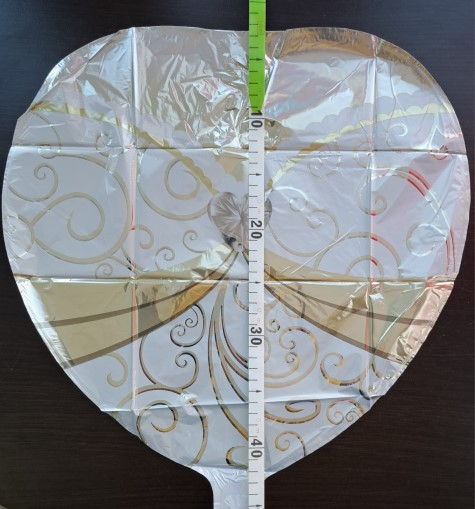 Balon folie inima mireasa nunta 45 cm [2]