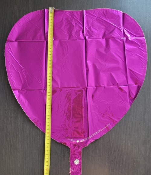 Balon folie inima mov / purple 45 cm [4]