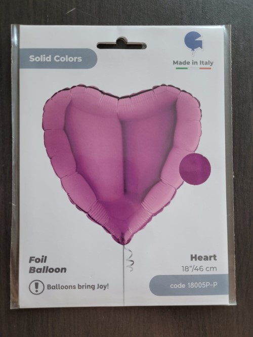 Balon folie inima mov / purple 45 cm [5]