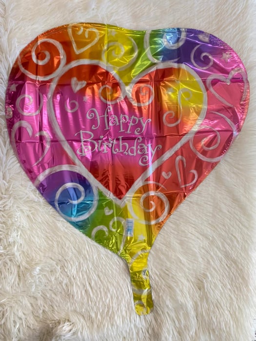 Balon folie Inima Multicolor Happy Birthday 38 cm 0026635076357 [2]