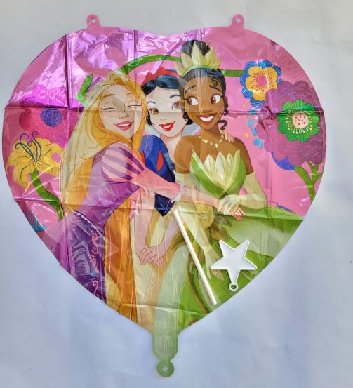 Balon Folie Inima 46cm Printese Disney, 94990 [2]