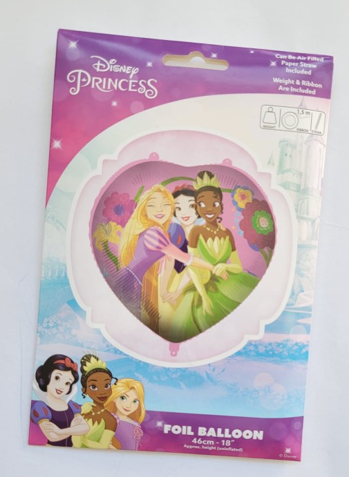 Balon Folie Inima 46cm Printese Disney, 94990 [5]