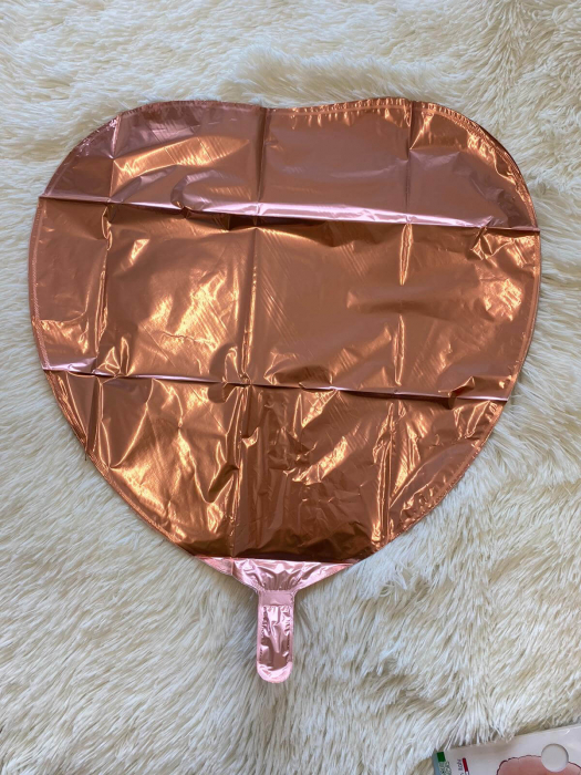 Balon folie inima rose gold 46 cm [3]