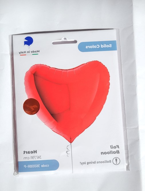 Balon folie inima rosie 91 cm [4]