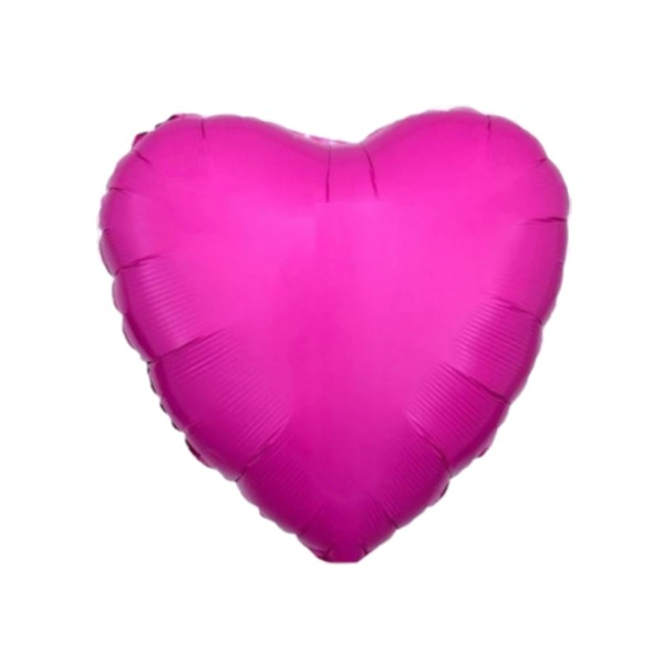 Balon folie inima roz Bubble Gum 43 cm [1]