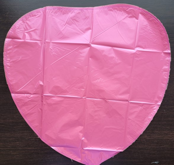 Balon folie inima roz Bubble Gum 43 cm [2]