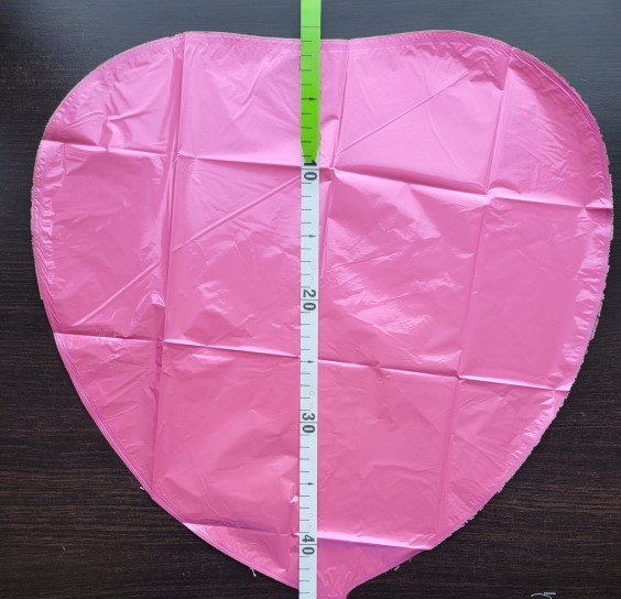 Balon folie inima roz Bubble Gum 43 cm [3]