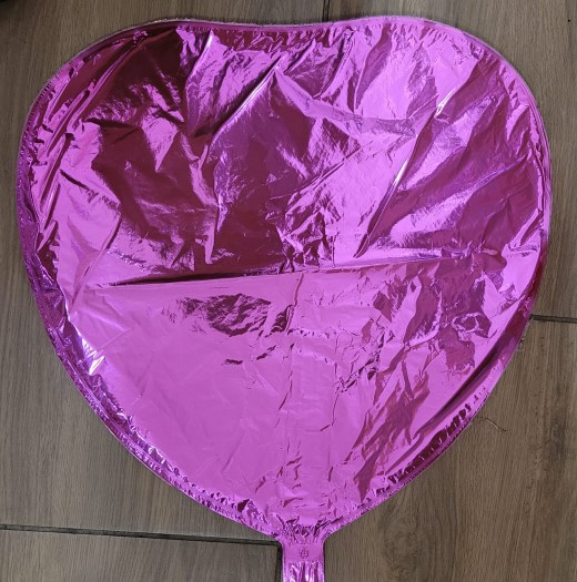Balon folie inima roz metalizat 45cm [2]