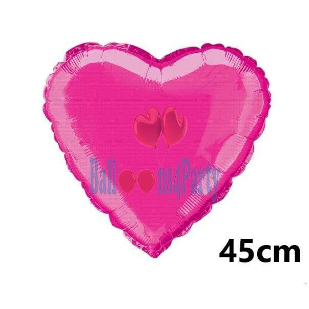 Balon folie inima roz magenta 46 cm [1]