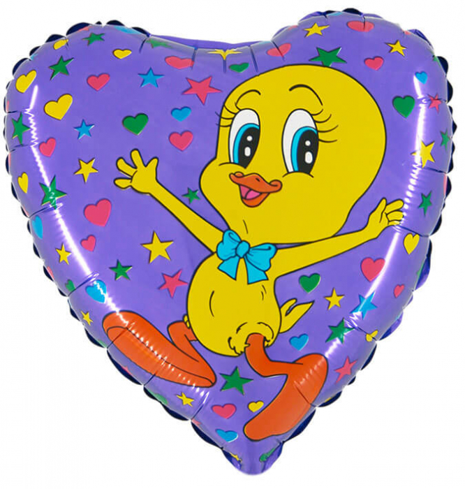 Balon folie inima Tweety rata 46 cm [1]