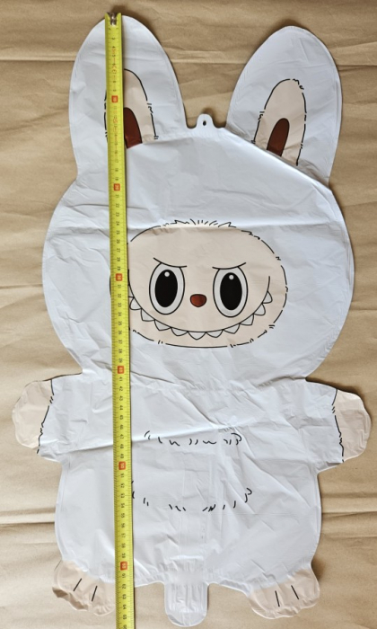 Balon folie Labubu alb 65 x 35 cm [3]