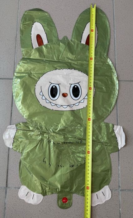 Balon folie Labubu verde 65 x 35 cm [3]