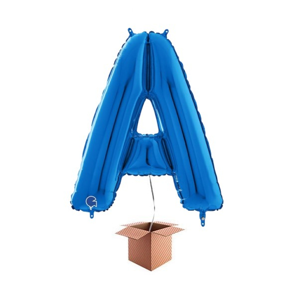 Balon folie litera A albastru 66 cm