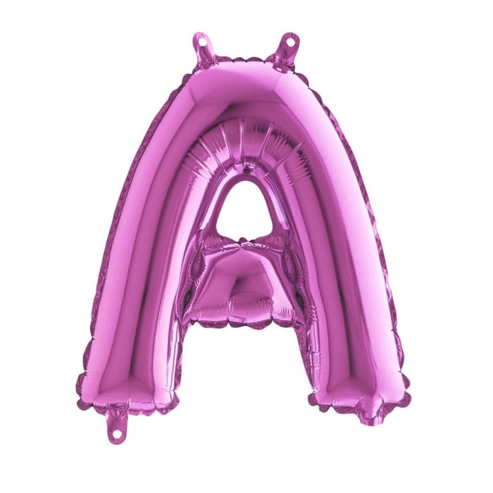 Balon folie litera A roz 36 cm