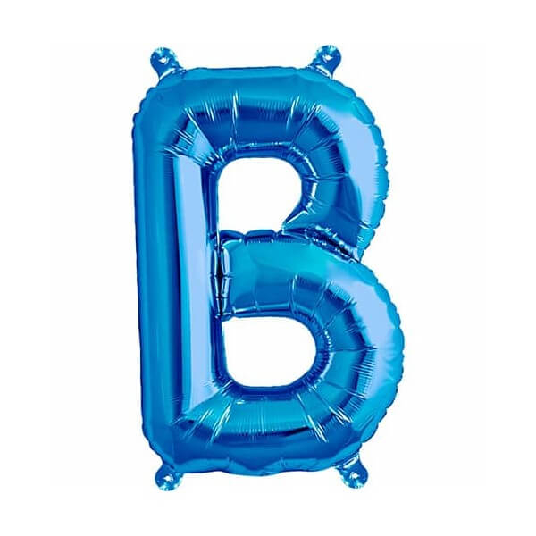 Balon folie litera B albastru 40cm