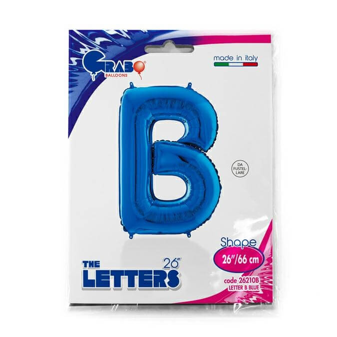 Balon folie litera B albastru 66 cm [2]