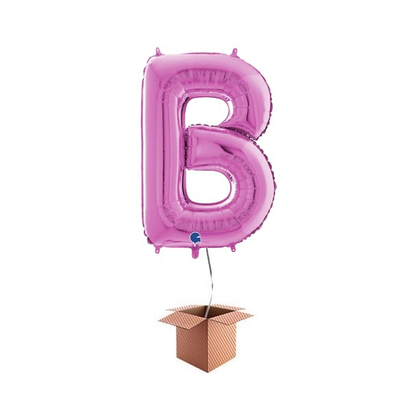 Balon folie litera B Roz 66 cm