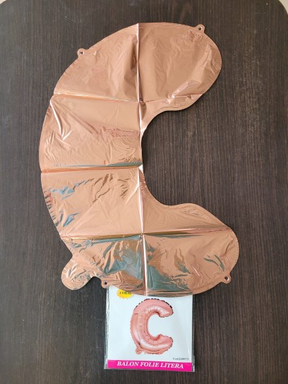 Balon folie litera C rose gold 40 cm [2]
