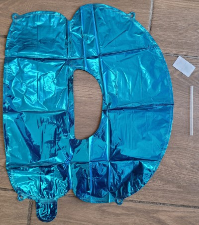 Balon folie litera D albastru 40cm [3]