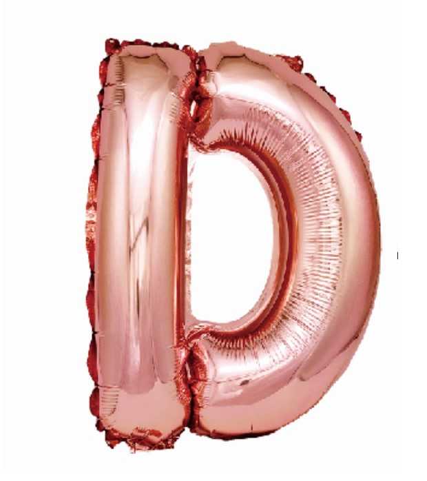 Balon folie litera D rose gold 40 cm [1]