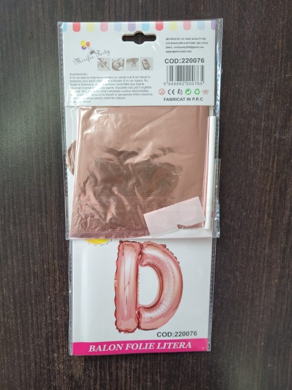 Balon folie litera D rose gold 40 cm [3]