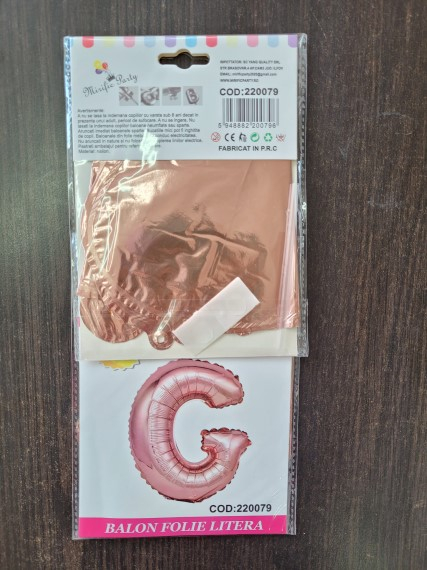 Balon folie litera G rose gold 40 cm [3]