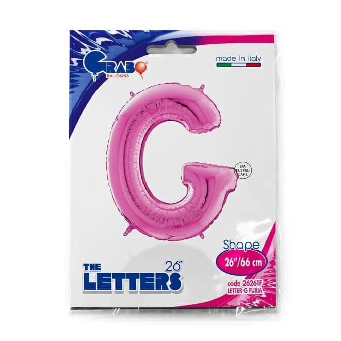 Balon folie litera G Roz 66 cm [2]