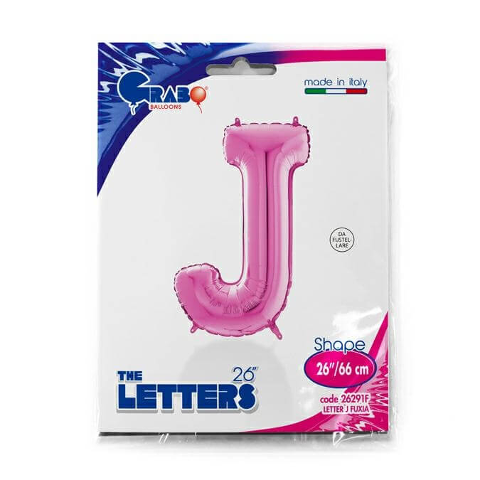 Balon folie litera J Roz 66 cm [2]